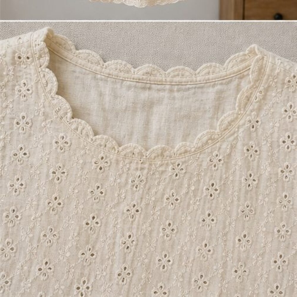 Ivory Smocked Top - Picture 4 of 6